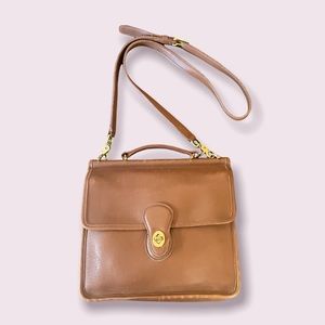 Authentic Vintage Coach Soft Leather Brown Handbag